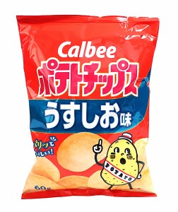 ★まとめ買い★　カルビー　ポテトチップス　うすしお味６０ｇ　×12個【イージャパンモール】