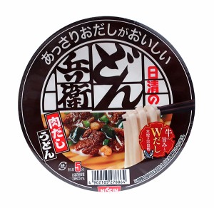 ★まとめ買い★　日清　あっさりおだしがおいしいどん兵衛 肉だしうどん 72g　×12個【イージャパンモール】