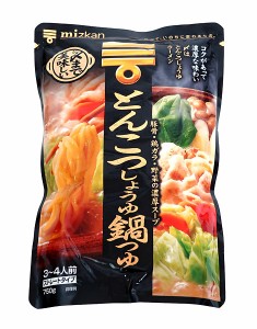 ★まとめ買い★　ミツカン〆まで美味しい豚骨醤油鍋つゆＳＴ　７５０Ｇ　×12個【イージャパンモール】