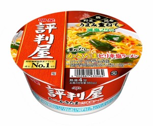 ★まとめ買い★　明星評判屋重ねだしカキタマピリ辛塩ラーメン 63G　×12個【イージャパンモール】