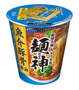 ★まとめ買い★　明星 麺神カップ 魚介豚骨醤油　99ｇ　×12個【イージャパンモール】