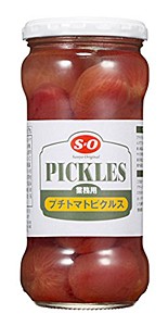 【送料無料】★まとめ買い★　S=O プチトマト ピクルス 瓶入 370g　×12個【イージャパンモール】