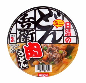 ★まとめ買い★　日清　ミニ　どん兵衛　肉うどん　×12個【イージャパンモール】