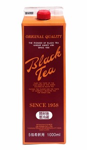 ★まとめ買い★　ジーエスフード ブラックティー 加糖 紙パック　1Ｌ　×12個【イージャパンモール】