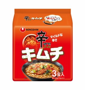 ★まとめ買い★　農心ジャパン　辛ラーメン キムチ 3食入 袋麺　120ｇ×3　×12個【イージャパンモール】