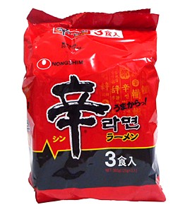 ★まとめ買い★　農心ジャパン　辛ラーメン　３食パック　（１２０ｇ＊３）　×12個【イージャパンモール】