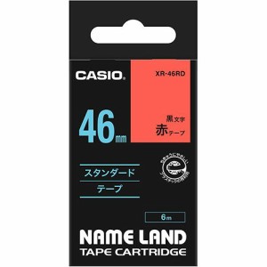 【送料無料】【個人宅届け不可】【法人（会社・企業）様限定】NAME LAND スタンダードテープ 46mmx6m 赤/黒...