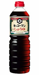 【送料無料】★まとめ買い★　キッコーマン　濃口醤油　ペット　１Ｌ　×15個【イージャパンモール】