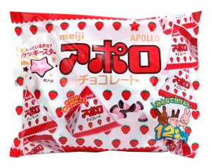 【送料無料】★まとめ買い★　明治　アポロ１２袋 　117.6g　×18個【イージャパンモール】