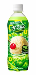 ★まとめ買い★　ポッカ がぶ飲み メロンクリームソーダ PET 500ML　×24個【イージャパンモール】