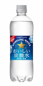 ★まとめ買い★　ポッカ おいしい炭酸水 600ML　×24個【イージャパンモール】