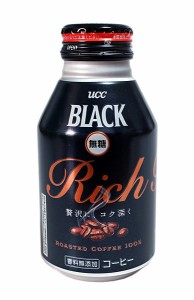 ★まとめ買い★　ボトル缶ブラック無糖ＲＩＣＨ　２７５ｇ　×24個【イージャパンモール】