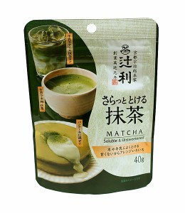 ★まとめ買い★　片岡物産　辻利さらっととける抹茶　40ｇ　×24個【イージャパンモール】