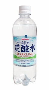 【送料無料】★まとめ買い★　サンガリア伊賀の天然炭酸水ＰＥＴ　５００ＭＬ　×24個【イージャパンモール】