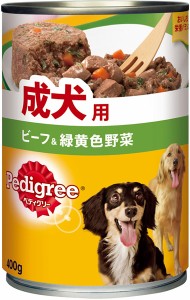 ★まとめ買い★　ペディグリー　成犬用　ビーフ＆緑黄色野菜　４００ｇ　×２４個【イージャパンモール】