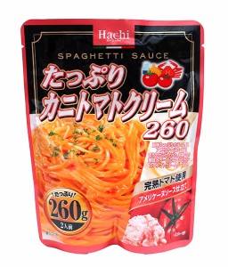 ★まとめ買い★　ハチ食品　たっぷりカニトマトクリーム　260ｇ　×24個【イージャパンモール】