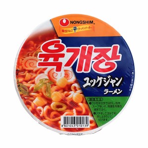 ★まとめ買い★　農心　ユッケジャンラーメンカップ　８６ｇ　×24個【イージャパンモール】