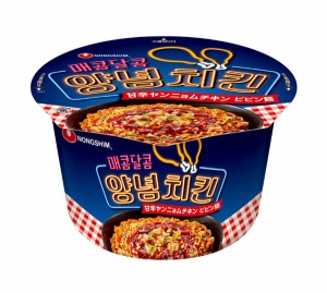 ★まとめ買い★　農心ジャパン　甘辛ヤンニョムチキンビビン麺カップ　122ｇ　×24個【イージャパンモール】