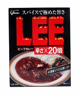 ★まとめ買い★　グリコ　LEEレトルトカレー 辛さ20倍　180g　×30個【イージャパンモール】