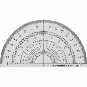 ステッドラー 半円分度器 12cm 1枚