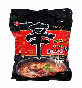 ★まとめ買い★　農心　辛ラーメンブラック　１３０ｇ　×40個【イージャパンモール】