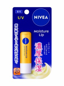 【送料無料】★まとめ買い★　ニベア　モイスチャーリップ　ＵＶ　３．９ｇ　×48個【イージャパンモール】