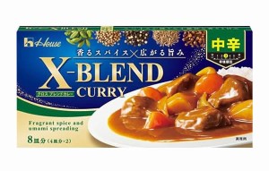 【送料無料】★まとめ買い★　ハウス食品　クロスブレンドカレー　中辛　140ｇ　×60個【イージャパンモール】