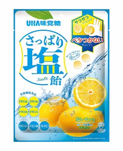 【送料無料】★まとめ買い★　味覚糖　さっぱり塩飴塩レモン味　80ｇ　×72個【イージャパンモール】