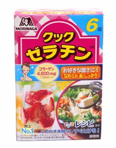 ★まとめ買い★　森永製菓　クックゼラチン　６袋入　３０Ｇ（５Ｇｘ６袋）　×96個【イージャパンモール】