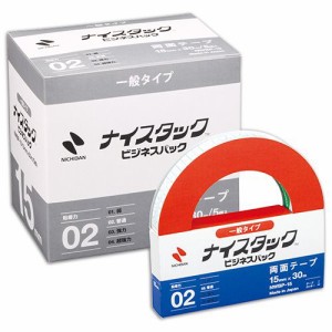 ナイスタック 再生紙両面テープ ビジネスパック 大巻 15mm×30m 1パック(5巻)