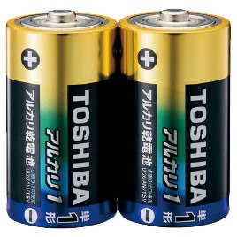アルカリ乾電池単１形（２本パック）【返品・交換・キャンセル不可】【イージャパンモール】