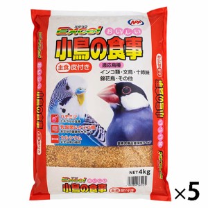 小鳥の食事皮付き４．０ｋｇ（５袋）【返品・交換・キャンセル不可】【イージャパンモール】