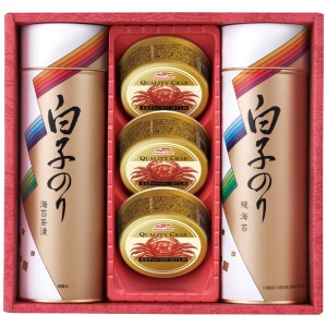 【送料無料】白子のり　のり・かに缶詰合せ　ＳＮ−４００　ＳＮ−４００【ギフト館】