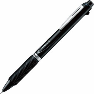 エナージェル 3色ボールペン (軸色:ブラック) 1本