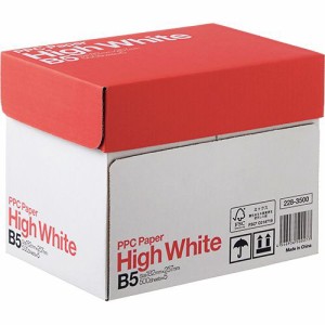 【送料無料】【個人宅届け不可】【法人（会社・企業）様限定】PPC PAPER High White B5 1箱(2500...