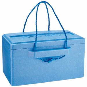 発泡クールボックス 18.7L ブルー 1個