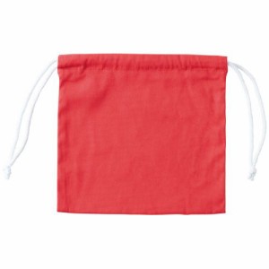 三栄産業　１１号帆布硬貨集金用巾着袋　赤　１パック（５枚）