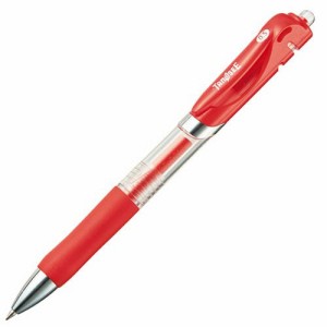 ノック式ゲルインクボールペン 0.5mm 赤 1本