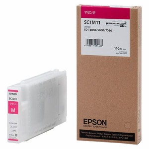 EPSON インクカートリッジ マゼンタ 110ml SC1M11 1個