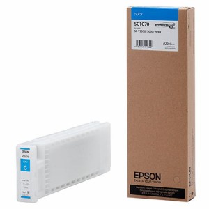 EPSON インクカートリッジ シアン 700ml SC1C70 1個