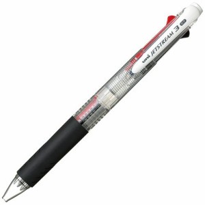 ジェットストリーム 3色ボールペン 0.7mm (軸色:透明) 1本