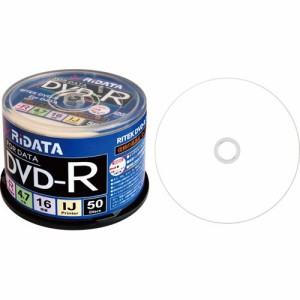 データ用DVD?R 4.7GB 1?16倍速 ホワイトワイドプリンタブル スピンドルケース 1パック(50枚)