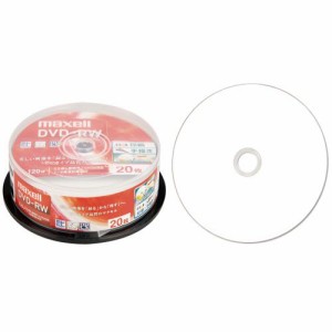 録画用DVD?RW 120分 1?2倍速 ホワイトワイドプリンタブル スピンドルケース 1パック(20枚)