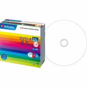 データ用DVD?R DL 8.5GB 2?8倍速 ホワイトワイドプリンタブル 5mmスリムケース 1パック(10枚)