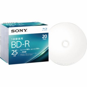 録画用BD?R 130分 1?4倍速 ホワイトワイドプリンタブル 5mmスリムケース 1パック(20枚)