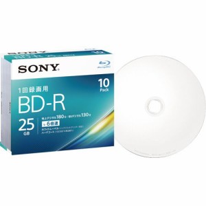 録画用BD?R 130分 1?6倍速 ホワイトワイドプリンタブル 5mmスリムケース 1パック(10枚)