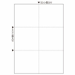 マルチプリンタ帳票(スーパーエコノミー) A4 白紙 6面 1冊(100枚)