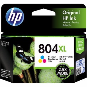 HP804XL インクカートリッジ 3色カラー 増量 T6N11AA 1個