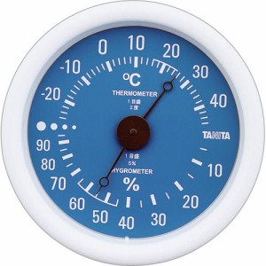 アナログ温湿度計 ブルー 1個