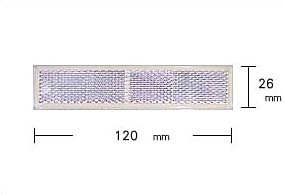 WAKI 反射リフレクター　Z-35　長方形　120×26mm 〈クリア〉【ホームセンター・ＤＩＹ館】